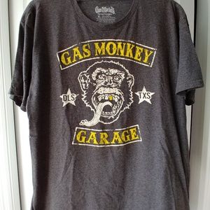 🐵Gas Monkey Garage T-shirt Gray/Yellow